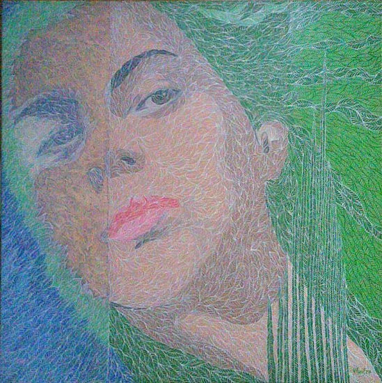 Lejania de Laura Acrylic Canvas Portrait