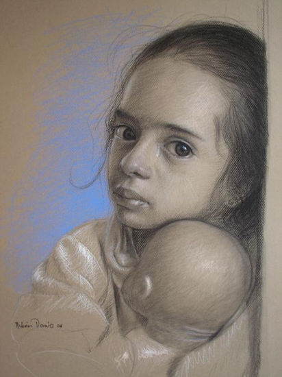 llanto Pastel Papel Retrato