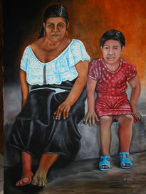 Mujer y niña