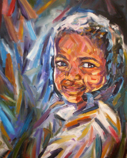 Nathalie Oil Canvas Portrait