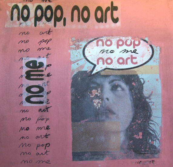 No pop, No art, No me Others Canvas Portrait