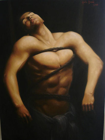 dolor Oil Canvas Figure Painting