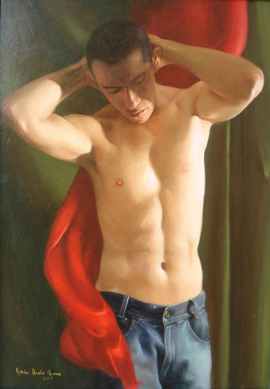 torso masculino Oil Canvas Figure Painting