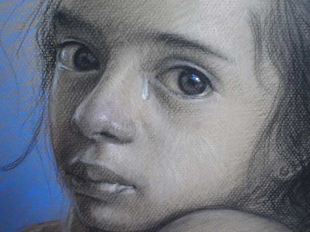 llanto Pastel Papel Retrato