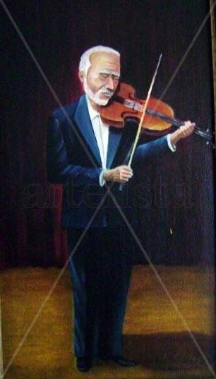 Violinista Óleo Lienzo Figura