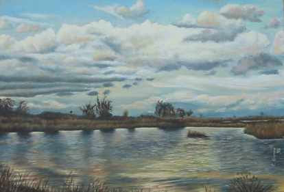 Invierno. Estany d'Almenara. Castellón, España Oil Canvas