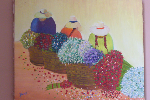 caceritas Oil Canvas Floral Painting