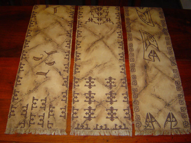 Caminos de mesa, diseño aborigen