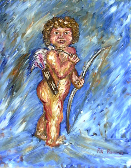 Cupido Oil Canvas Portrait