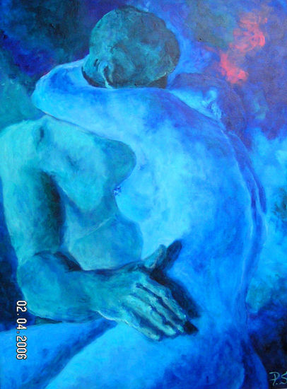 El Beso Acrylic Canvas Nude Paintings