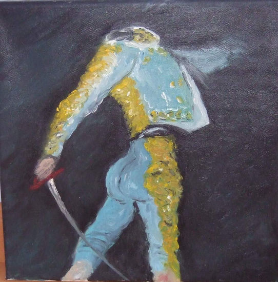 torero Oil Canvas Figure Painting