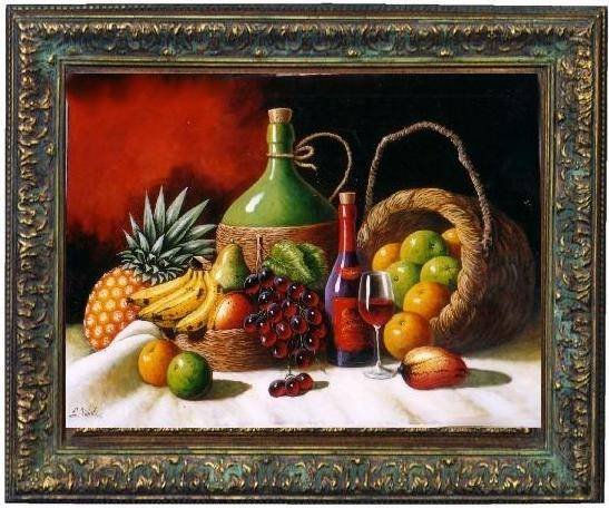 bodegon de frutas dominicanas 3 Oil Canvas Landscaping