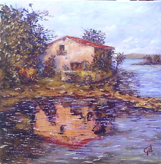 el reflejo Oil Canvas Landscaping