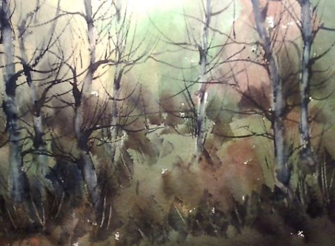 Magia de otoño 2 Watercolour Paper Landscaping