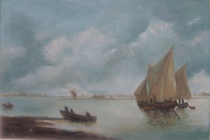 Barcas en altamar