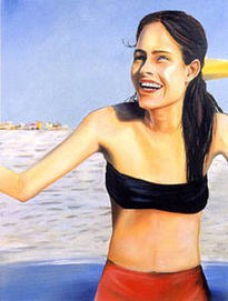 En la playa