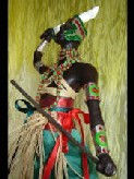 Escultura Ogum, Dios del Hierro Yoruba