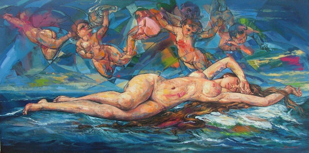 Recuerdo Caribe Media Mixta Lienzo Desnudos