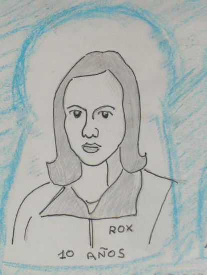 Retrato de Paula Pinedo con 10 años Ink