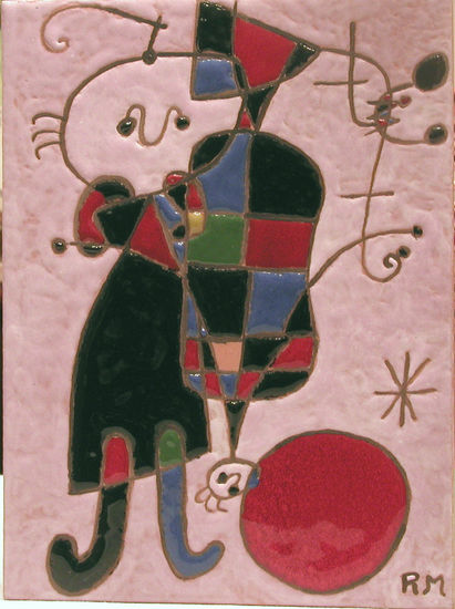 Personajes y perro ante el sol (Joan Miró) 