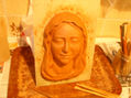 Mascarilla virgen en barro
