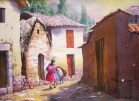 Calle del pueblo de...