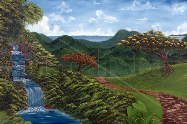 SOÑANDO CON PUERTO RICO II Oil Canvas Landscaping