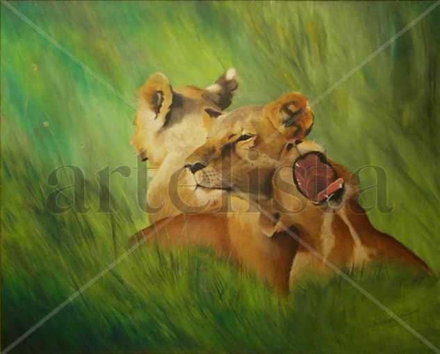 SUEÑO EN LOS PASTIZALES Oil Canvas Animals