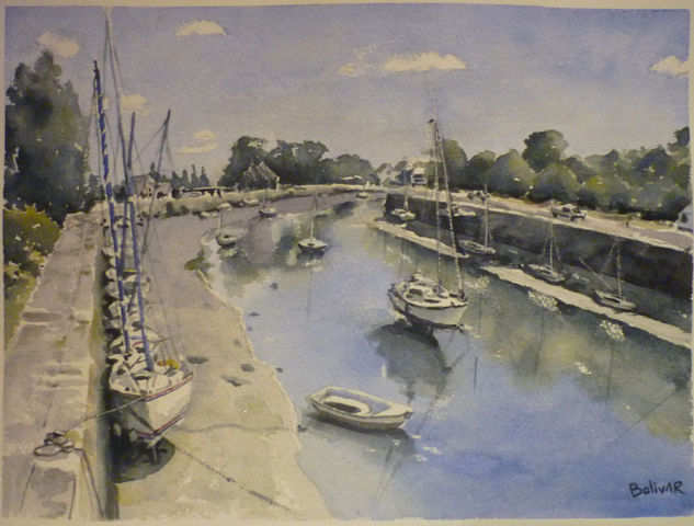 MARINA Watercolour Card Marine Painting