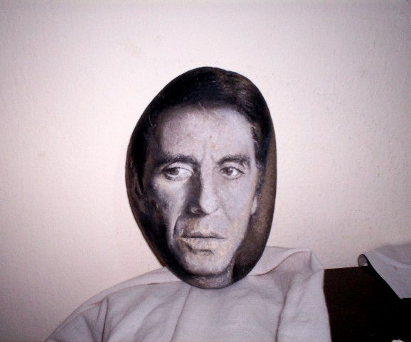 Al Pacino in Stone /Al Pacino pintura en piedra