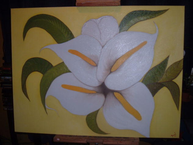 Meduza Oil Canvas Floral Painting