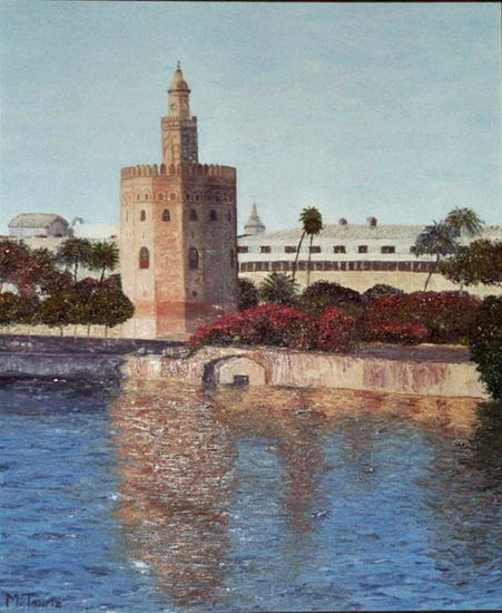 Torre del Oro Óleo Lienzo Paisaje