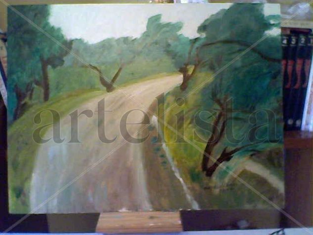 Camino de Daimiel Oil Panel Landscaping