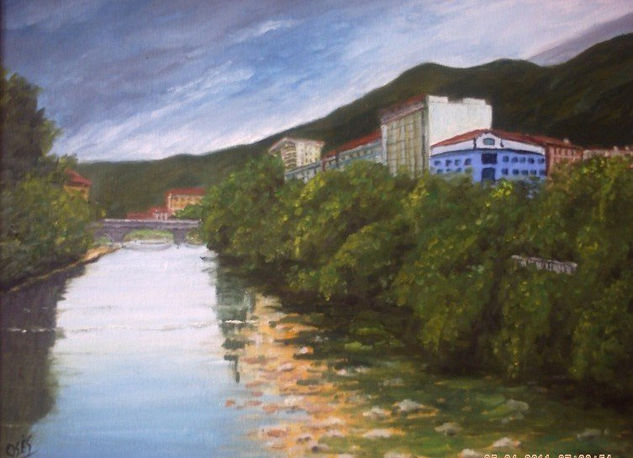 RIO NALÒN A SU PASO POR SOTRONDIO Oil Panel Landscaping