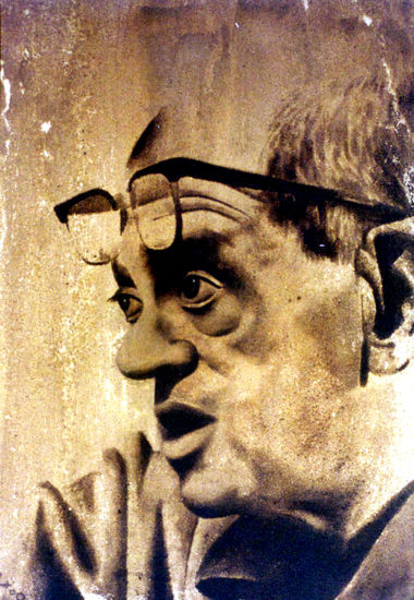 Luis Buñuel 1 Óleo Lienzo Retrato