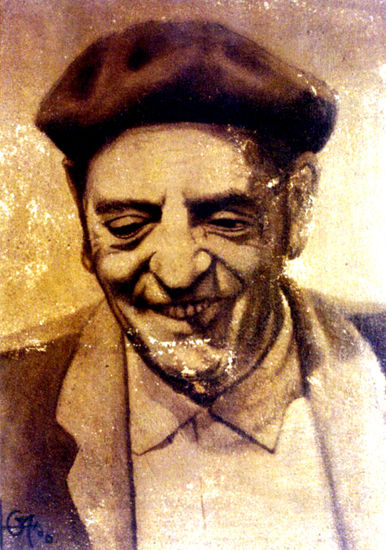 Luis Buñuel 3 Óleo Lienzo Retrato