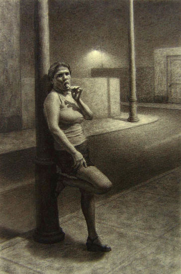 Una Desconocida en la Noche I Charcoal