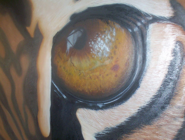 OJO DE TIGRE Oil Canvas Animals