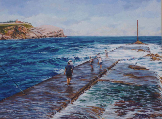 La pesca Oil Canvas