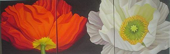 amapolas x2 Oil Canvas Landscaping