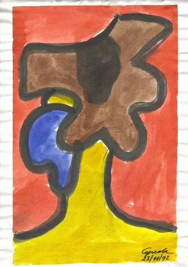 TORSO AMARILLO ,AZUL Y MARRÓN,1992 