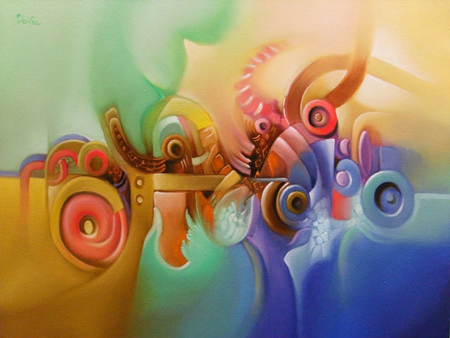 circulos Oil Canvas Others