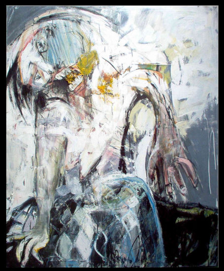 Contracción muscular  involuntaria Oil Canvas Figure Painting