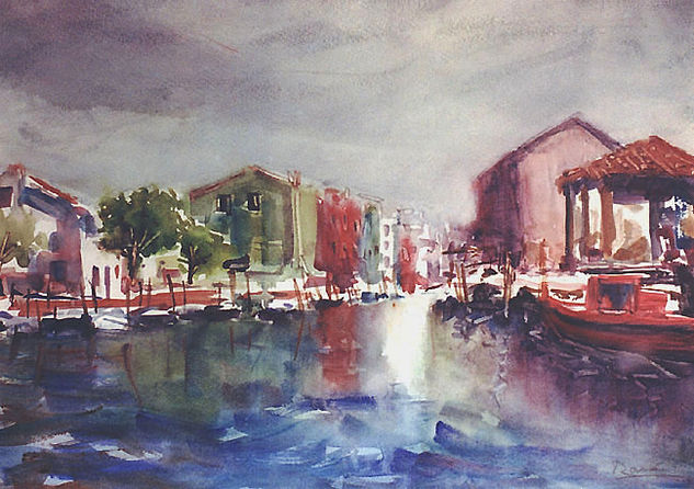 Venecia Watercolour Canvas