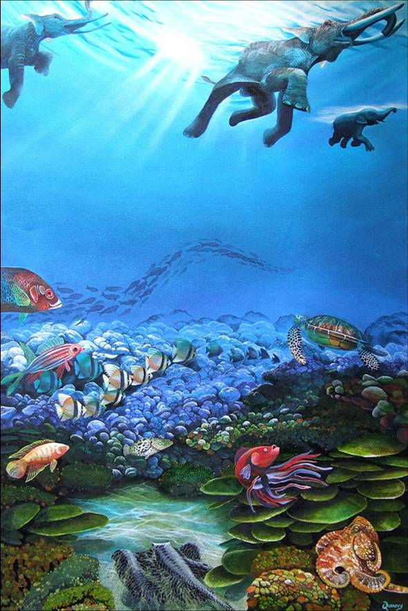 Elefantes en el mar de Andamán