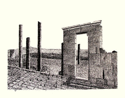 Ruins of the church...