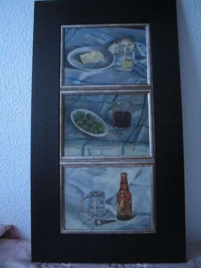 Tríptico Oil Others Still Life Paintings