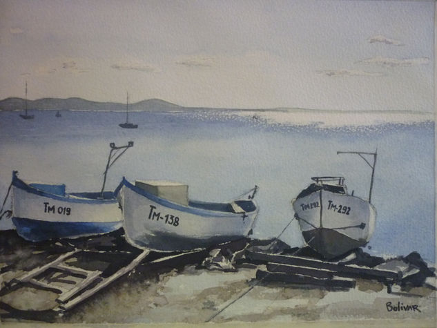 BOTES Watercolour Card Marine Painting