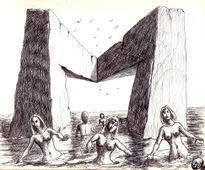 M a la orilla del mar