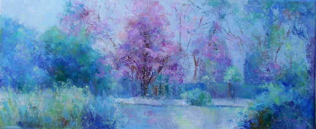 Jacarandas Oil Canvas Landscaping